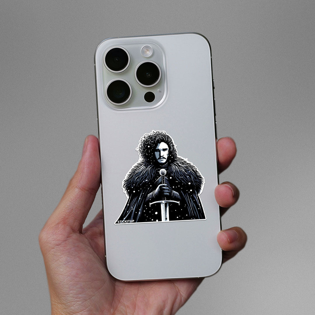 Snow Jon Sticker waterproof vinyl decal for laptop, bike, car & bottle