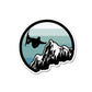 Snow Surfing Sticker waterproof vinyl decal for laptop, bike, car & bottle