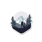 Snow Trekking Sticker waterproof vinyl decal for laptop, bike, car & bottle