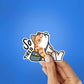 So Tired Sticker waterproof vinyl decal for laptop, bike, car & bottle