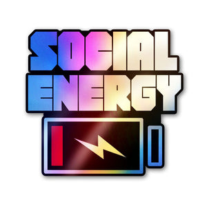 Social Energy 1.0 Holographic Stickers - Holographic stickers | STICK IT UP