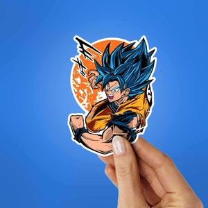 Son Goku Sparking Zero Sticker waterproof vinyl decal for laptop, bike, car & bottle