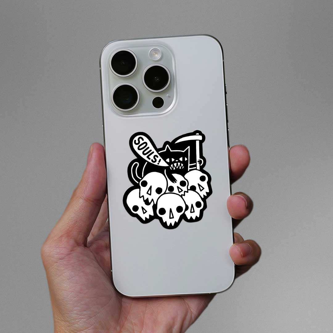 Souls Sticker waterproof vinyl decal for laptop, bike, car & bottle