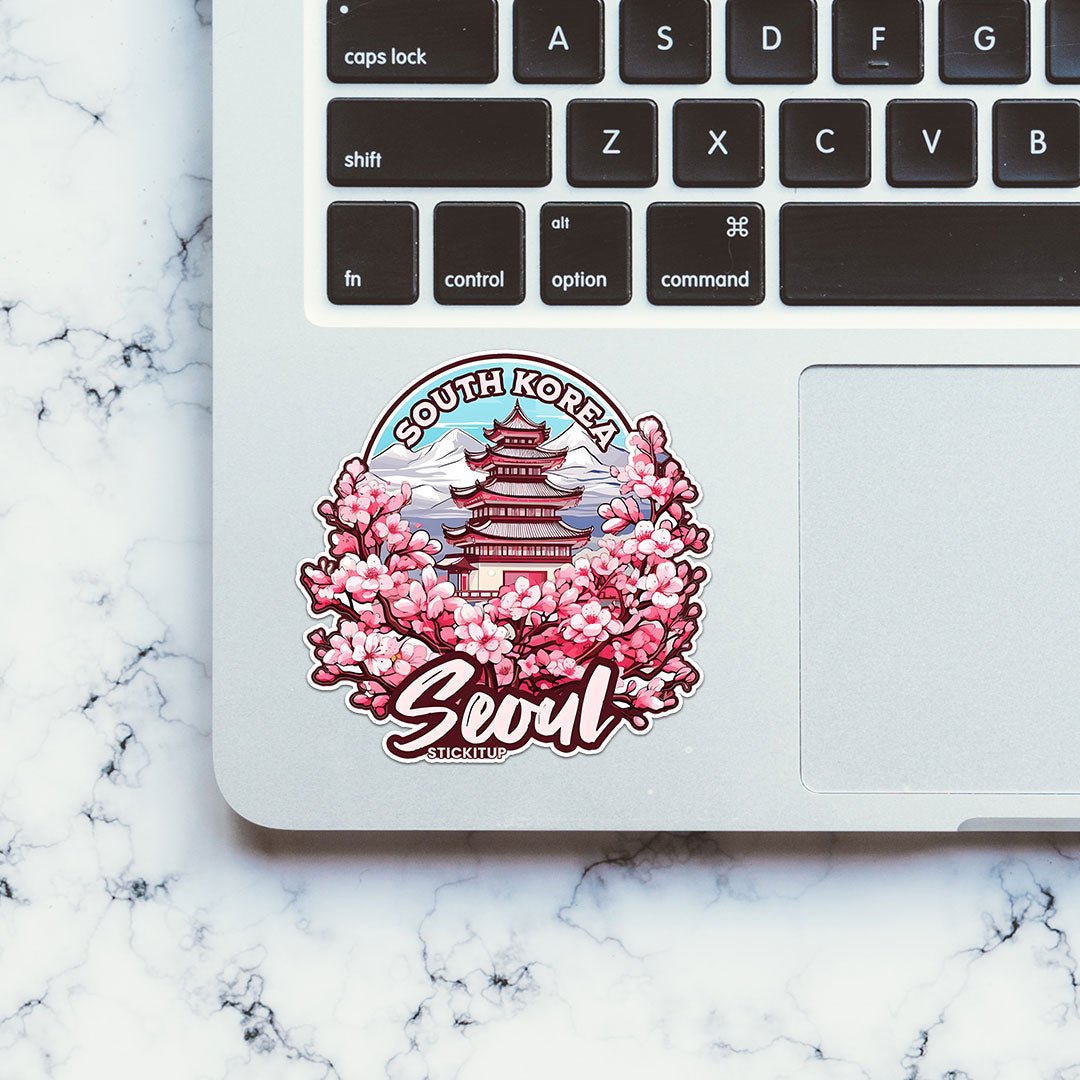 South Korea Sticker waterproof vinyl decal for laptop, bike, car & bottle