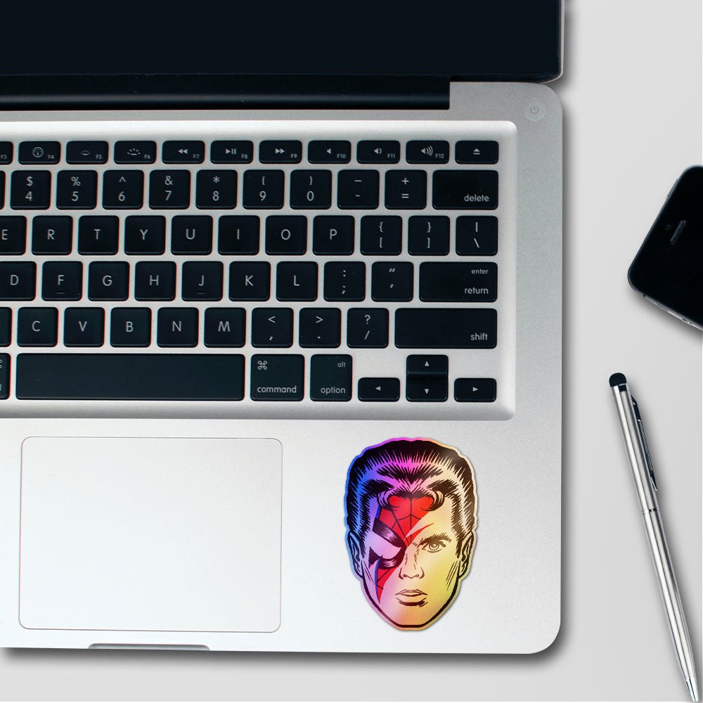 Spiders From Mars Holographic Stickers waterproof vinyl decal for laptop, bike, car & bottle