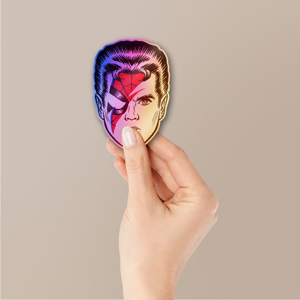 Spiders From Mars Holographic Stickers waterproof vinyl decal for laptop, bike, car & bottle