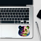 Split Panda Holographic Stickers waterproof vinyl decal for laptop, bike, car & bottle
