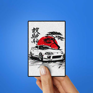 Sports Car Sketch Art Glitter Sticker - Glitter Stickers | STICK IT UP