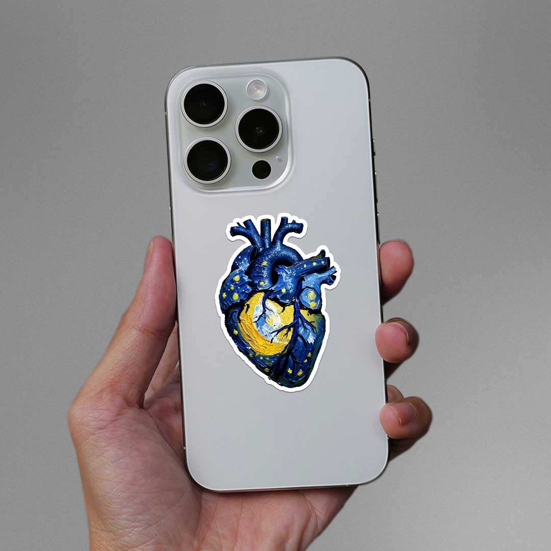 Starry Heart Sticker - STICK IT UP