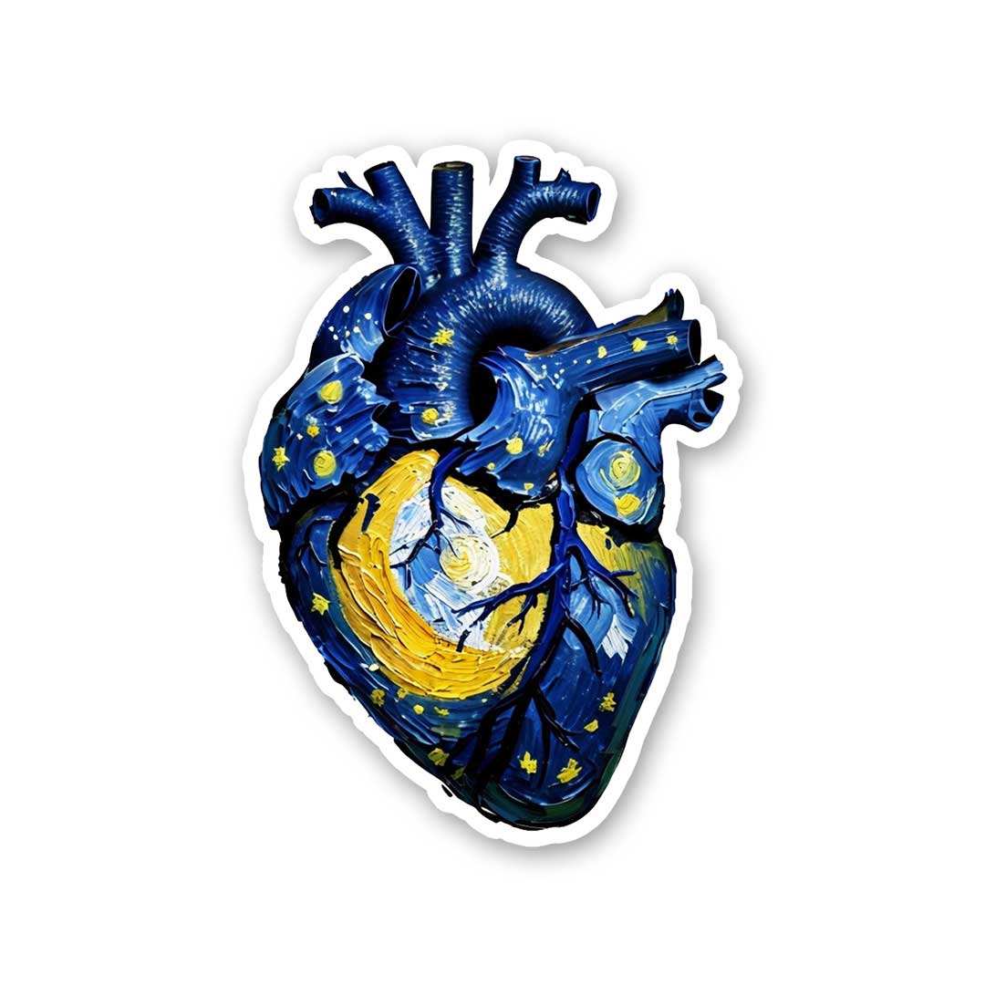 Starry Heart Sticker - STICK IT UP