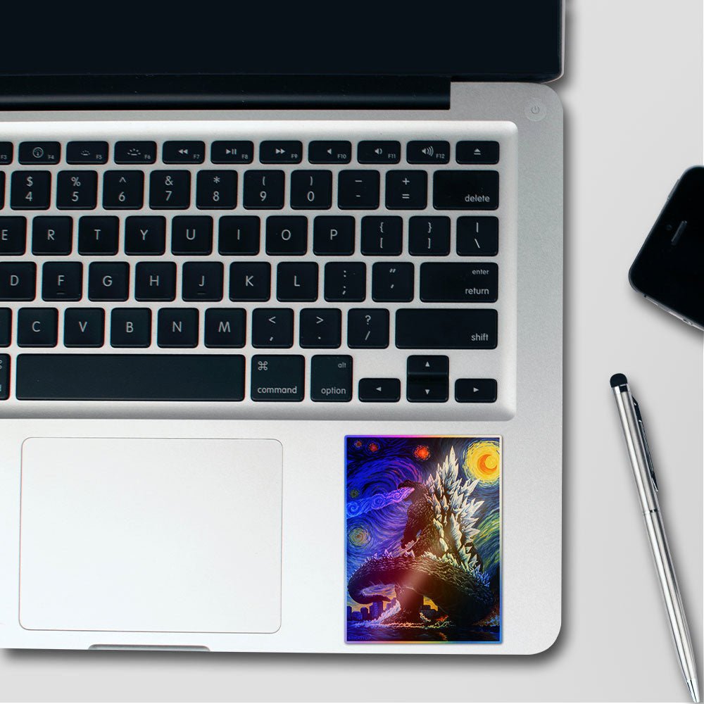 Starry Night Monster Art Holographic Stickers - Holographic stickers | STICK IT UP