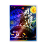 Starry Night Monster Art Holographic Stickers - Holographic stickers | STICK IT UP