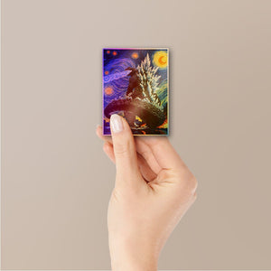 Starry Night Monster Art Holographic Stickers - Holographic stickers | STICK IT UP