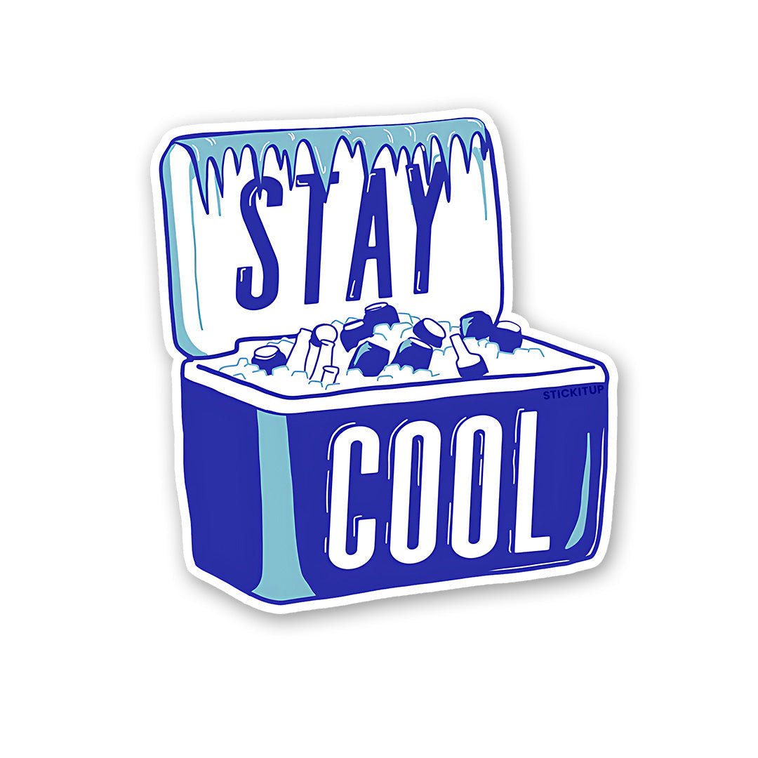 Stay Cool Sticker waterproof vinyl decal for laptop, bike, car & bottle