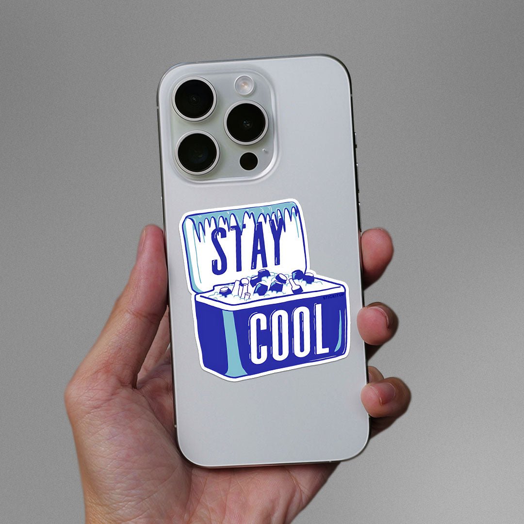 Stay Cool Sticker waterproof vinyl decal for laptop, bike, car & bottle