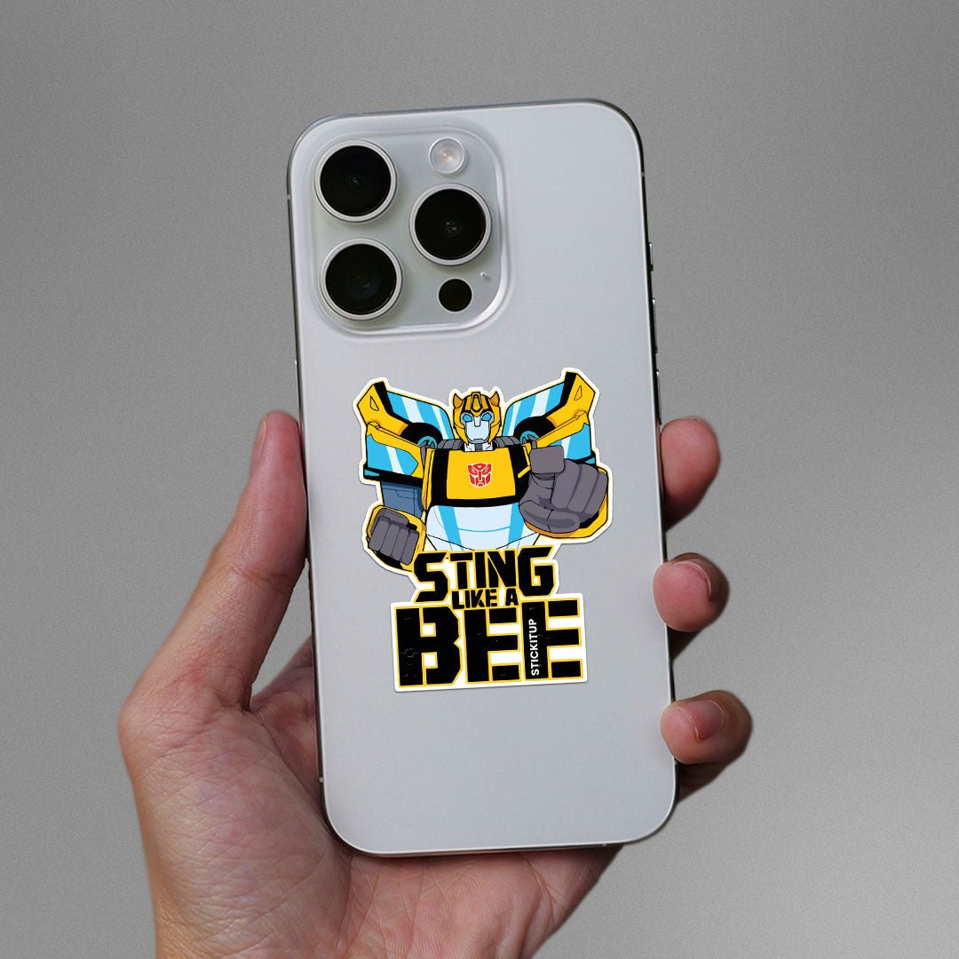 Sting Like A Bee Sticker waterproof vinyl decal for laptop, bike, car & bottle