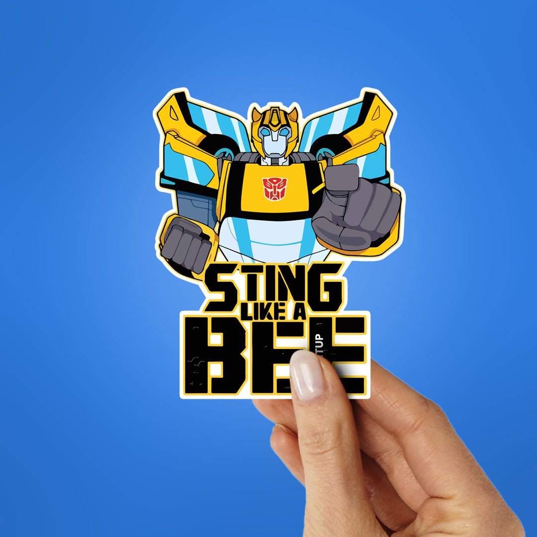 Sting Like A Bee Sticker waterproof vinyl decal for laptop, bike, car & bottle