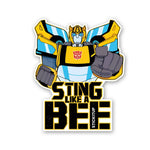 Sting Like A Bee Sticker waterproof vinyl decal for laptop, bike, car & bottle