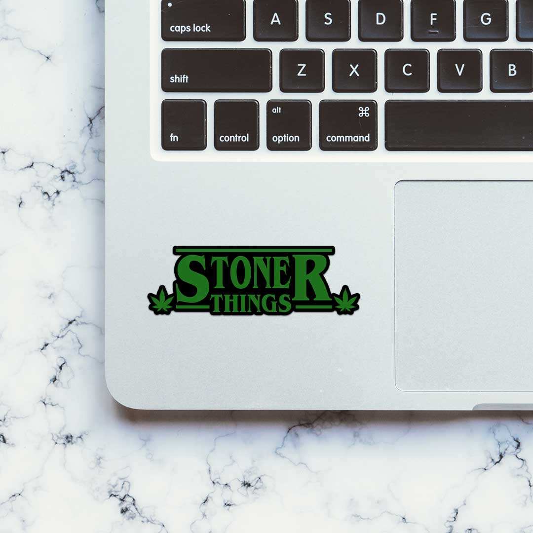 Stoner Things Sticker waterproof vinyl decal for laptop, bike, car & bottle