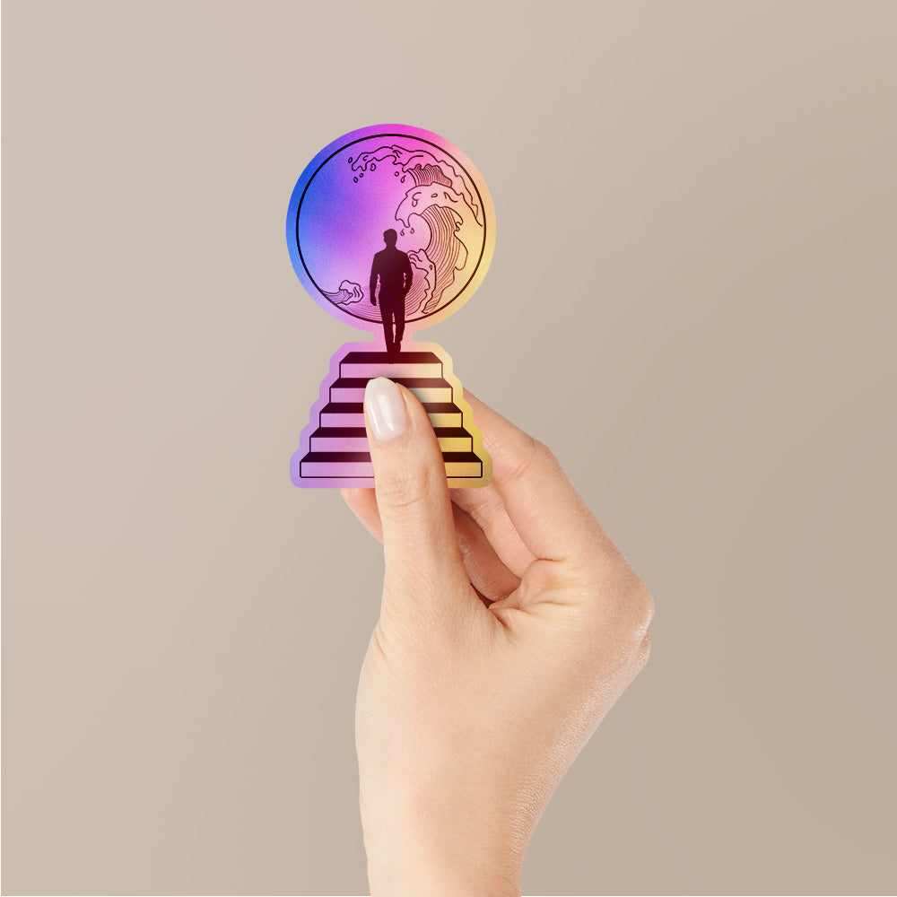 Succes Holographic Stickers waterproof vinyl decal for laptop, bike, car & bottle