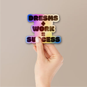 Success Holographic Stickers waterproof vinyl decal for laptop, bike, car & bottle