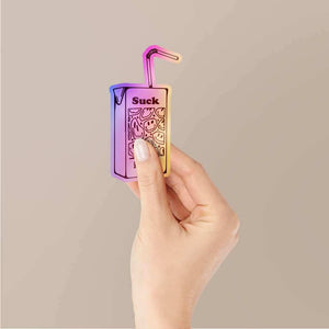 Suck It Up Holographic Stickers waterproof vinyl decal for laptop, bike, car & bottle