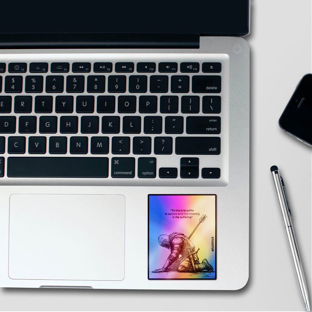 Suffering Sticker Holographic Stickers waterproof vinyl decal for laptop, bike, car & bottle