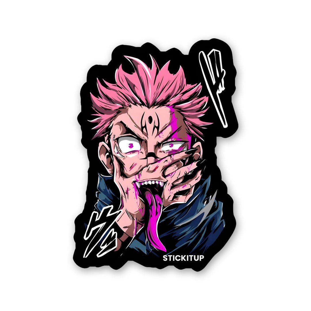 Sukuna 3.0 Sticker waterproof vinyl decal for laptop, bike, car & bottle