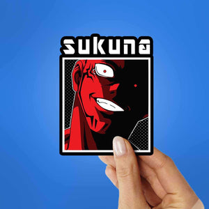 Sukuna Sticker waterproof vinyl decal for laptop, bike, car & bottle