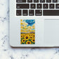 Sunflower Swirl Sky Glitter Sticker