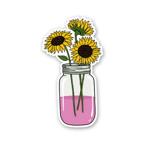 Sunflowers in Vase Sticker - Stickers | STICK IT UP