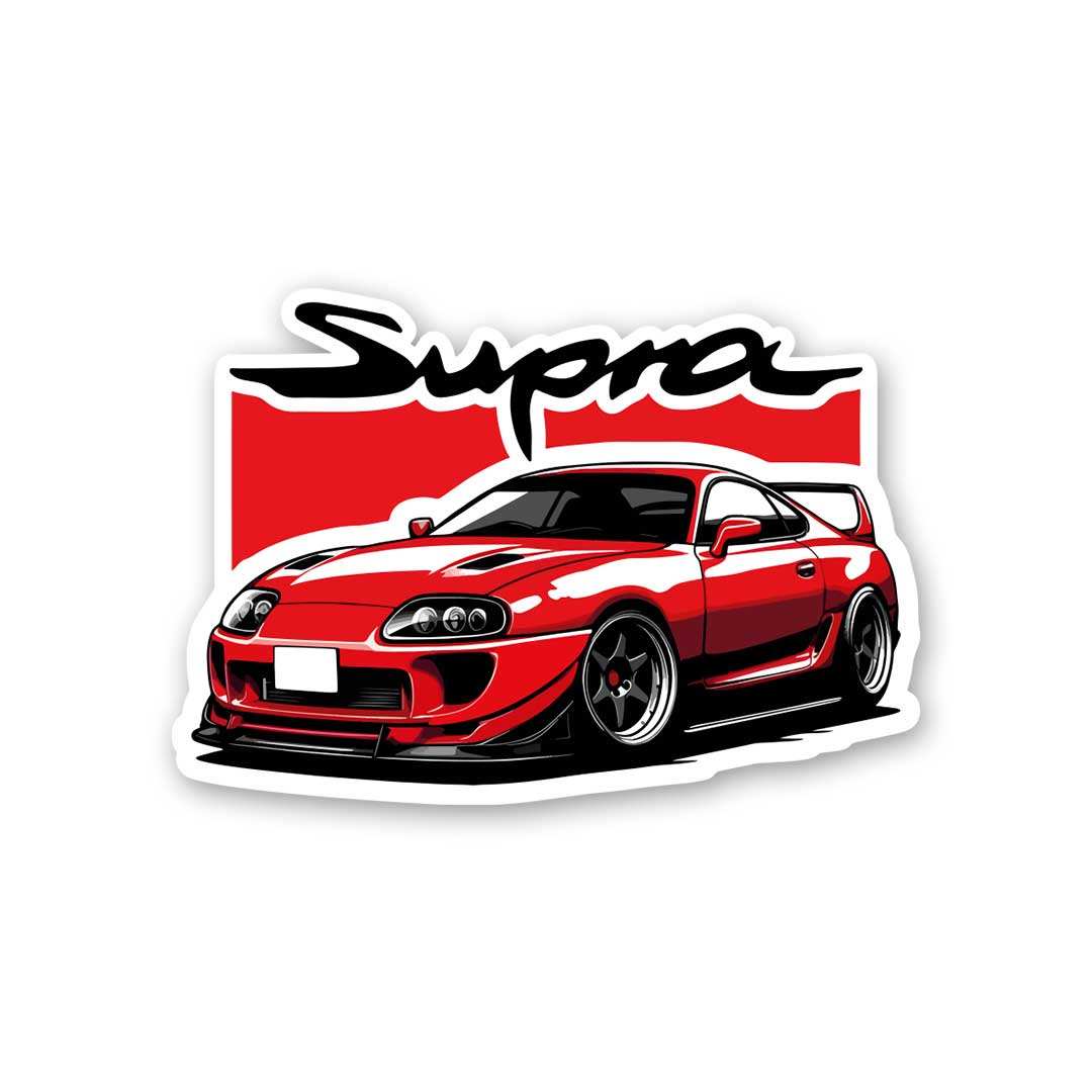 Supra 0.1 Sticker waterproof vinyl decal for laptop, bike, car & bottle