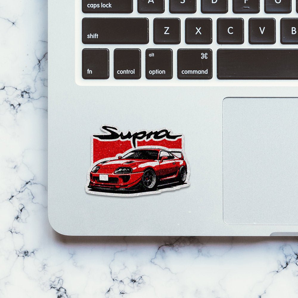 Supra 0.3 Glitter Sticker waterproof vinyl decal for laptop, bike, car & bottle