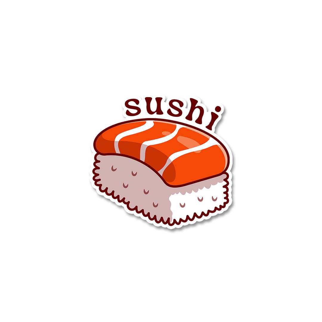 Sushi Stickers waterproof vinyl decal for laptop, bike, car & bottle