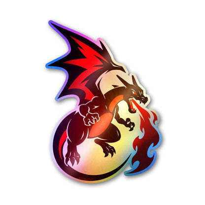 Tattoo Dragon Holographic Stickers waterproof vinyl decal for laptop, bike, car & bottle