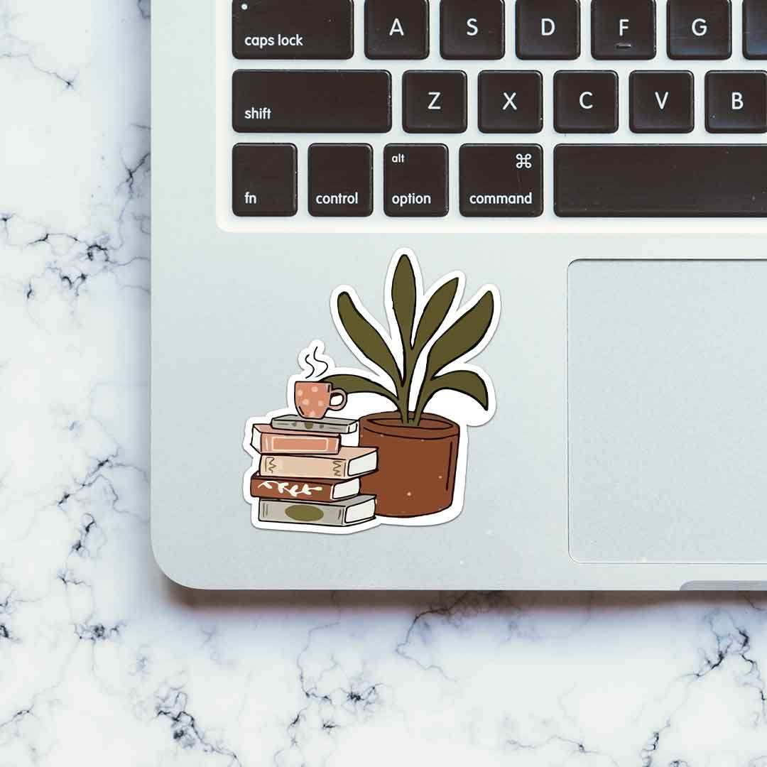 Tea Break Sticker waterproof vinyl decal for laptop, bike, car & bottle