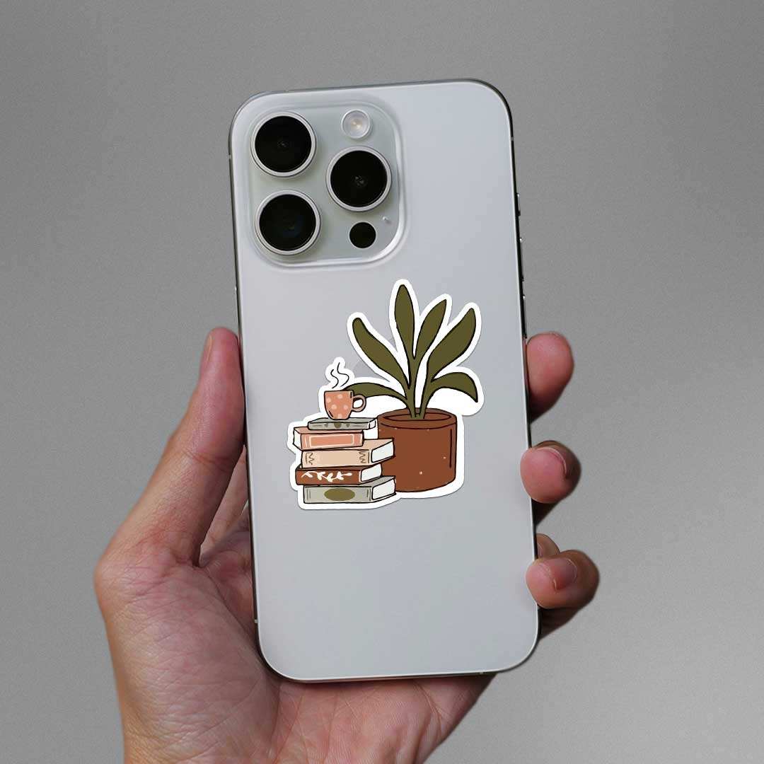 Tea Break Sticker waterproof vinyl decal for laptop, bike, car & bottle