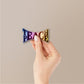 Teach Peace Holographic Stickers - Holographic stickers | STICK IT UP
