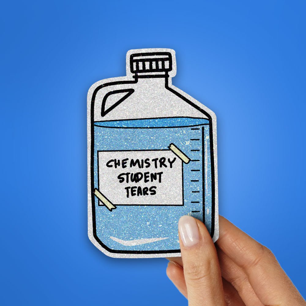 Team Chemistry Glitter Sticker waterproof vinyl decal for laptop, bike, car & bottle