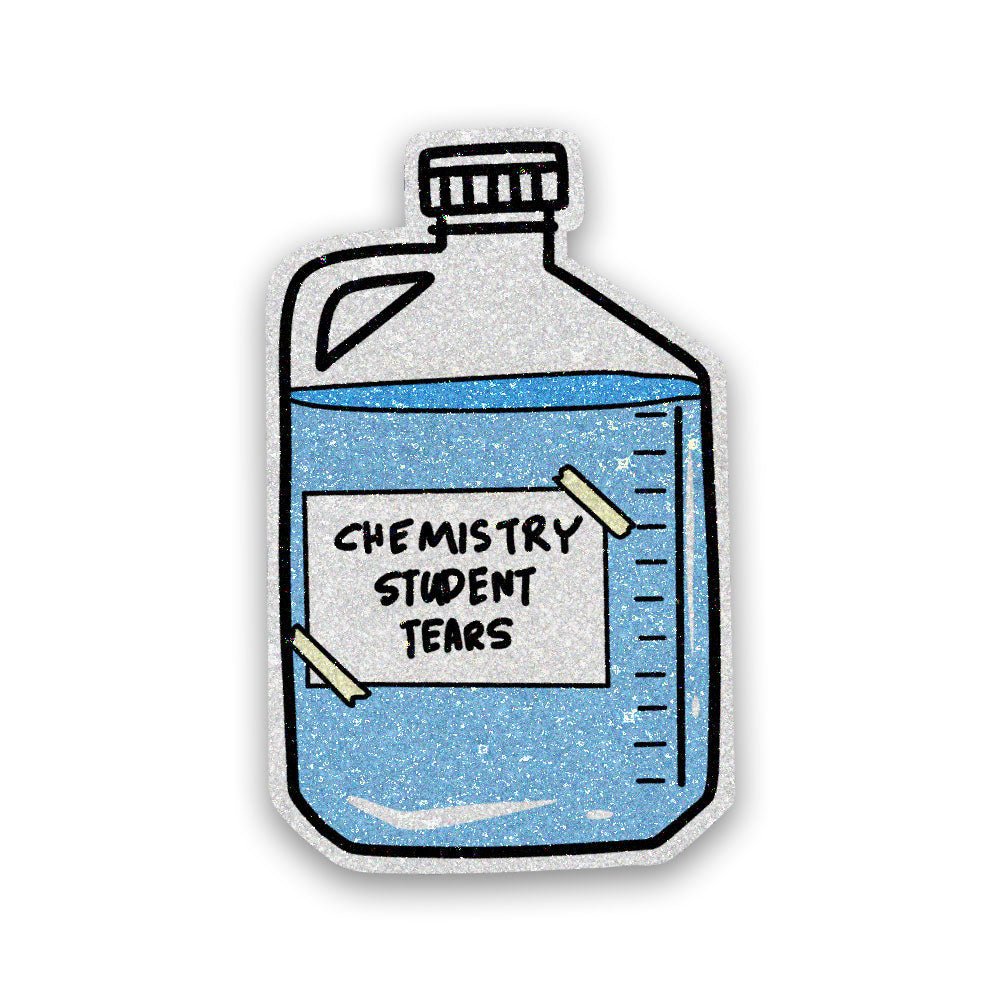 Team Chemistry Glitter Sticker waterproof vinyl decal for laptop, bike, car & bottle