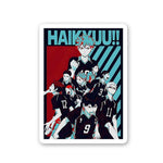 Team Haikyuu Sticker waterproof vinyl decal for laptop, bike, car & bottle