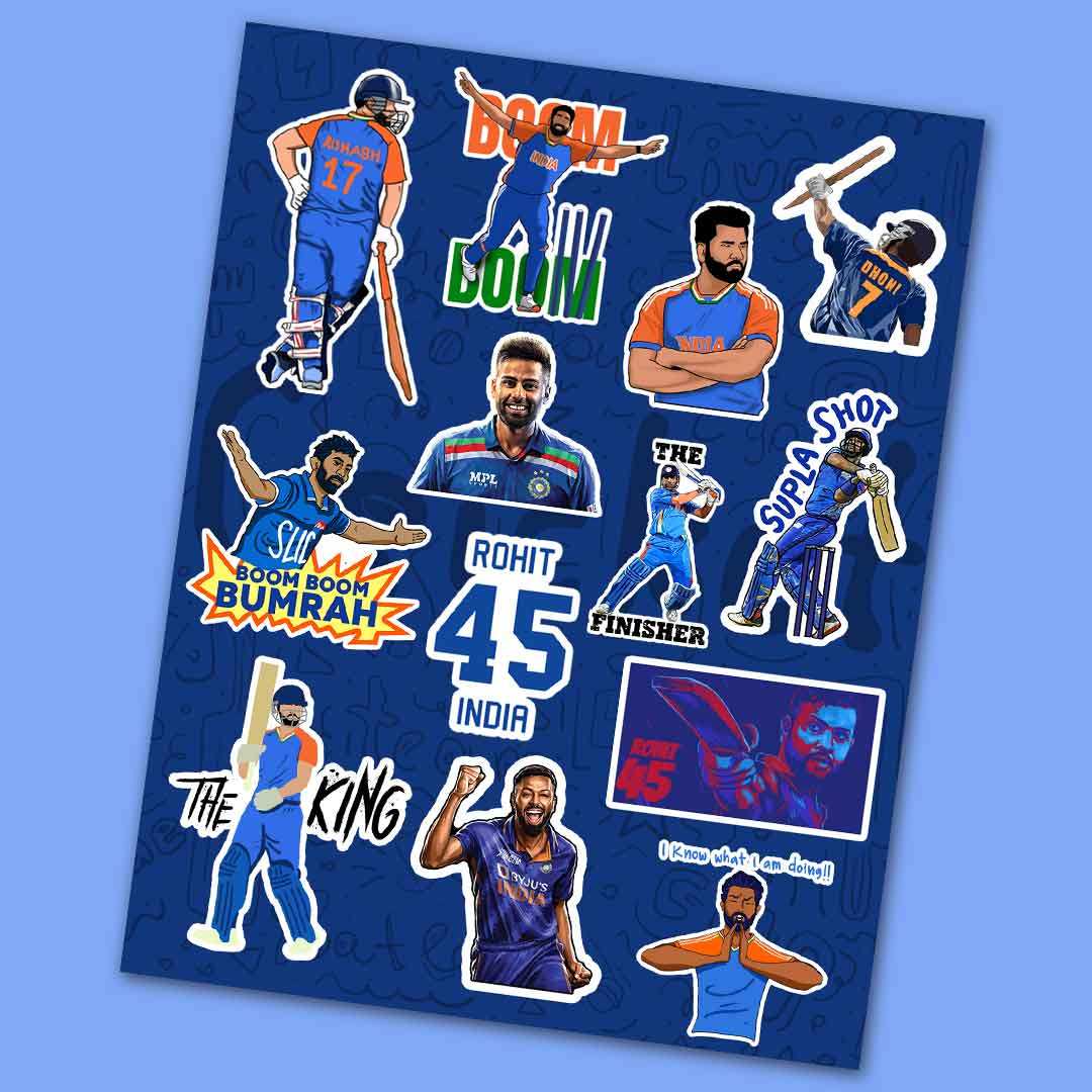 Team India Mini Sticker Sheet - STICK IT UP