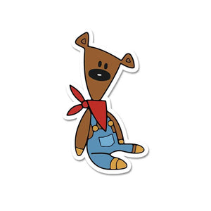 Teddy Sticker waterproof vinyl decal for laptop, bike, car & bottle