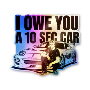 Ten Second Car Holographic Stickers - Holographic stickers | STICK IT UP