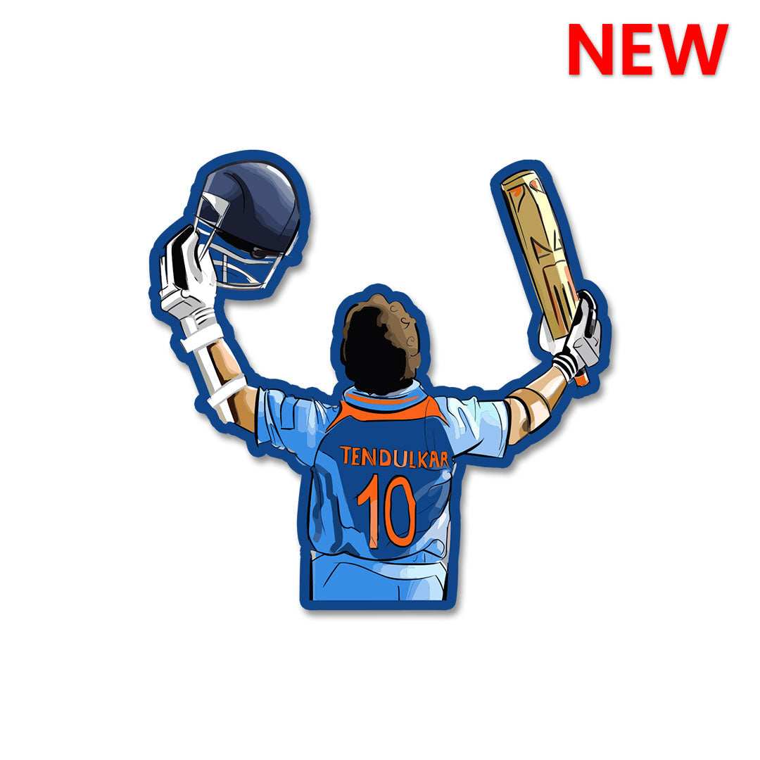 Tendulkar Sticker waterproof vinyl decal for laptop, bike, car & bottle