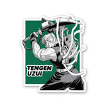 Tengen Uzui With Sword Sticker waterproof vinyl decal for laptop, bike, car & bottle