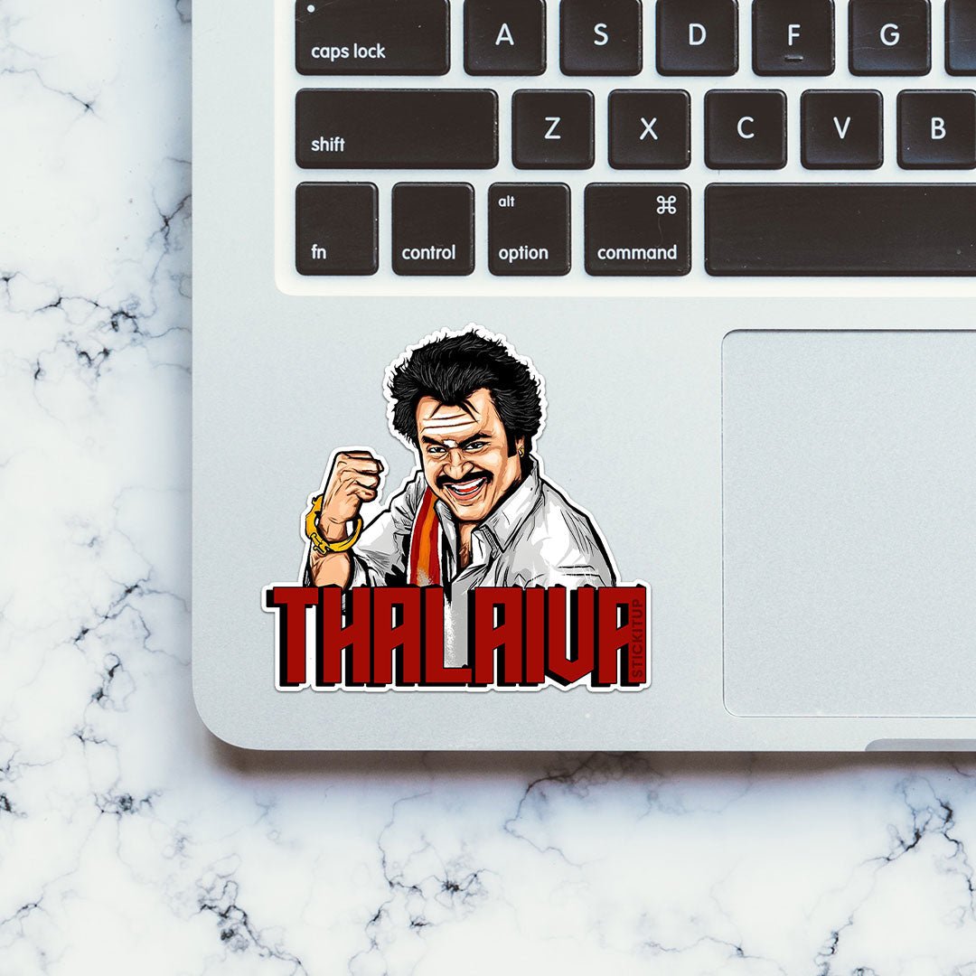Thalaiva Sticker waterproof vinyl decal for laptop, bike, car & bottle