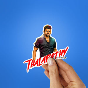 Thalapathy Sticker waterproof vinyl decal for laptop, bike, car & bottle