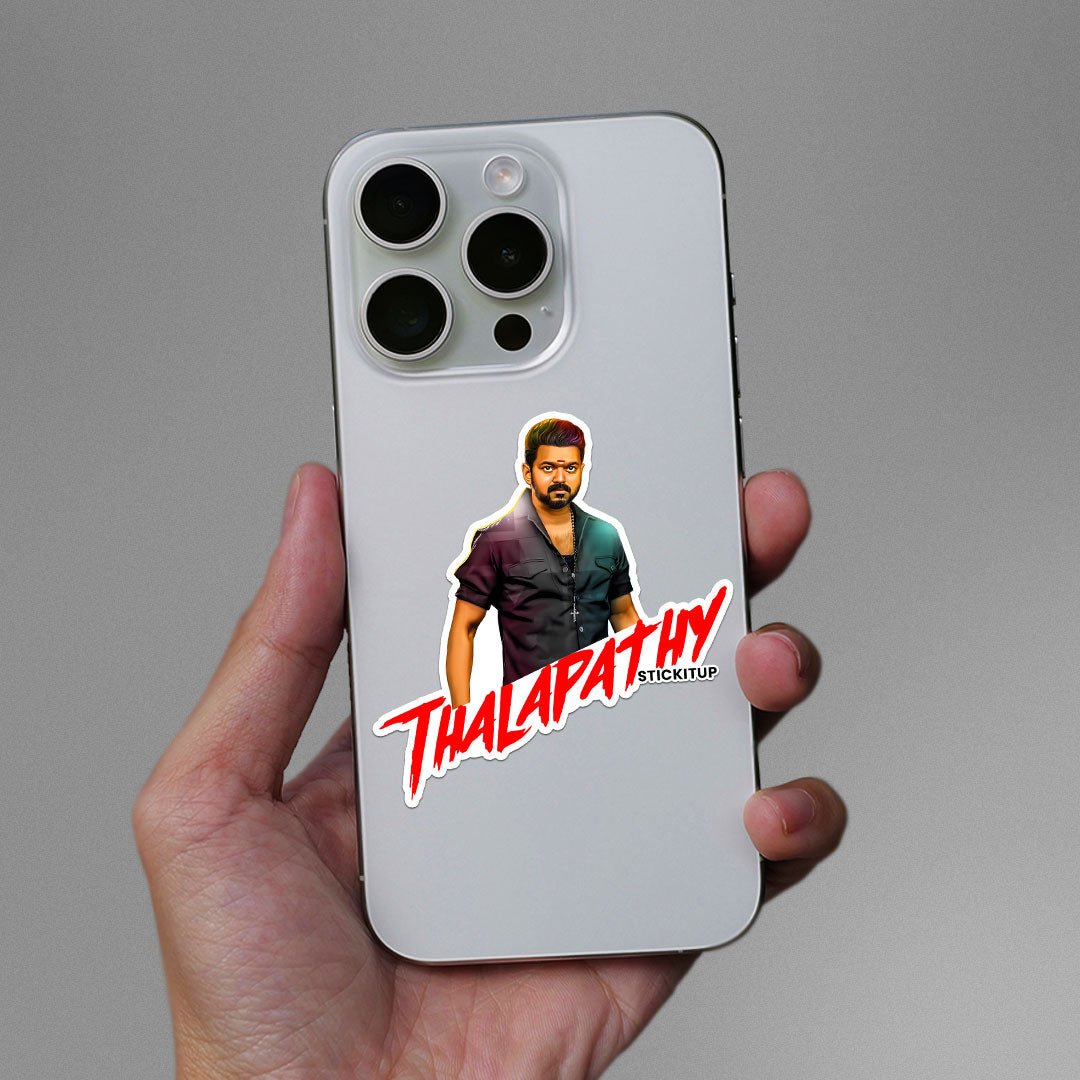 Thalapathy Sticker waterproof vinyl decal for laptop, bike, car & bottle