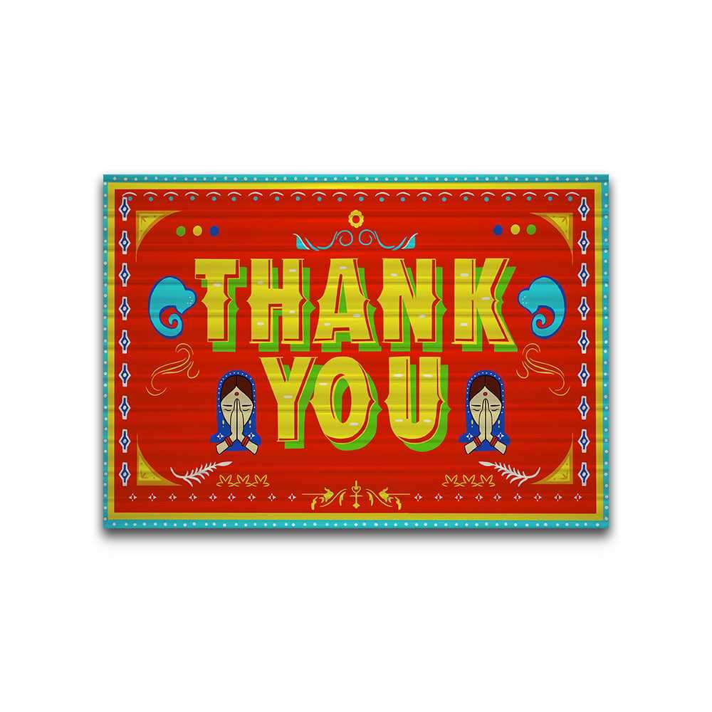 THANK YOU Bumper Sticker waterproof vinyl decal for laptop, bike, car & bottle